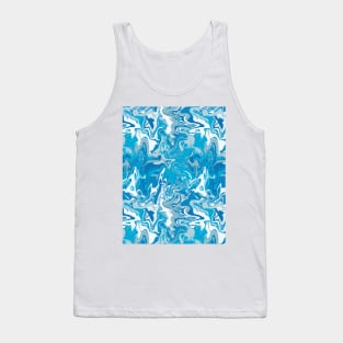 Splash Pool Marble - Digital Paint Spill Tank Top